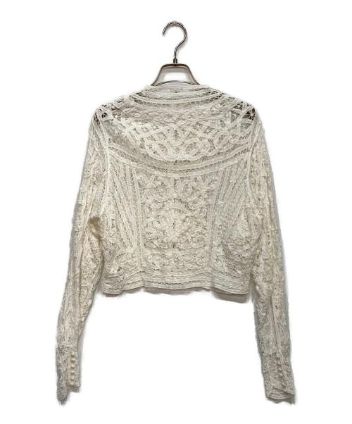 IENA LA BOUCLE（イエナ ラ ブークル）IENA LA BOUCLE (イエナ ラ ブークル) バテンレース ブラウス ホワイト サイズ:FREEの古着・服飾アイテム