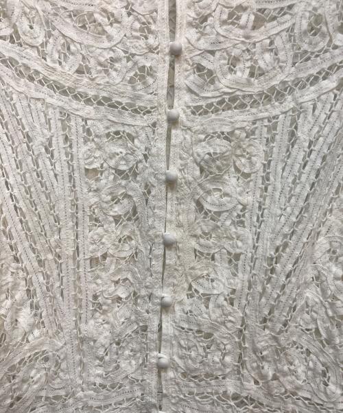 IENA LA BOUCLE（イエナ ラ ブークル）IENA LA BOUCLE (イエナ ラ ブークル) バテンレース ブラウス ホワイト サイズ:FREEの古着・服飾アイテム