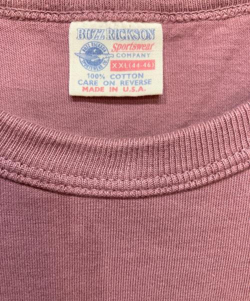 BUZZ RICKSON'S（バズリクソンズ）BUZZ RICKSON'S (バズリクソンズ) PEANUTS (ピーナッツ) プリントTシャツ ピンク サイズ:XXLの古着・服飾アイテム