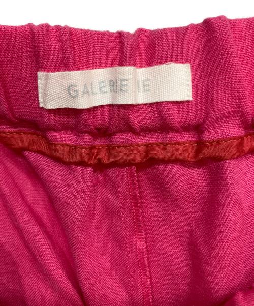 GALERIE VIE（ギャルリーヴィー）GALERIE VIE (ギャルリーヴィー) フレンチリネンイージーセミワイドパンツ ピンク サイズ:32 未使用品の古着・服飾アイテム