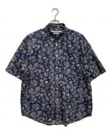 JOURNAL STANDARD TRISECT（ジャーナルスタンダード トライセクト）の古着「ファットシルエットボタンダウン S/Sシャツ」｜ネイビー