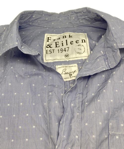Frank&Eileen（フランクアンドアイリーン）Frank&Eileen (フランクアンドアイリーン) BARRY ストライプシャツ ブルー サイズ:XSの古着・服飾アイテム