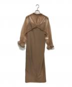 Ameriアメリ）の古着「MANY WAY AIRY VEIL DRESS メニーウェイ エアリー ヴェール ドレス」｜ブラウン