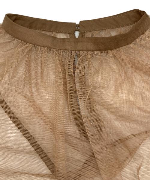 Ameri（アメリ）Ameri (アメリ) MANY WAY AIRY VEIL DRESS メニーウェイ エアリー ヴェール ドレス ブラウン サイズ:Mの古着・服飾アイテム