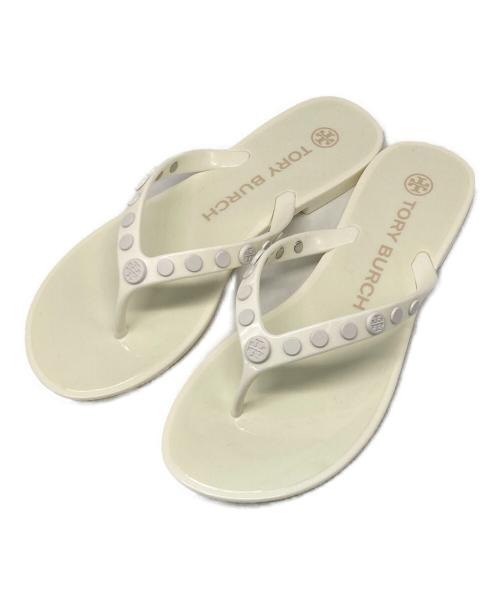 TORY BURCH（トリーバーチ）TORY BURCH (トリーバーチ) ビーチサンダル ホワイト サイズ:6Mの古着・服飾アイテム