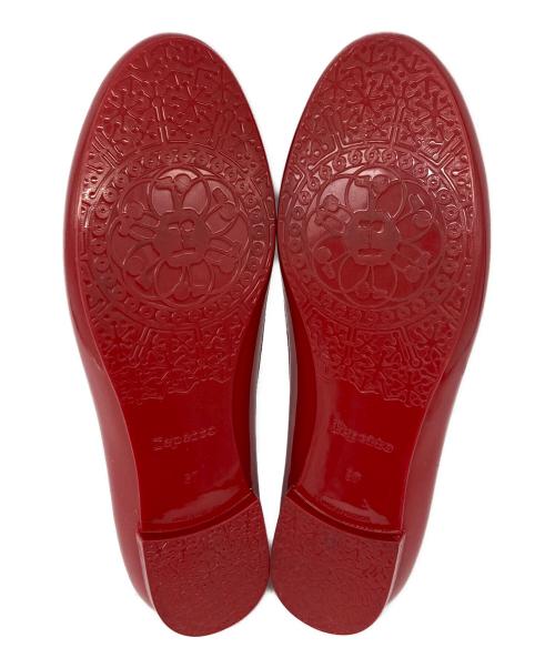 repetto（レペット）Repetto (レペット) エナメルフラットパンプス レッド サイズ:37の古着・服飾アイテム