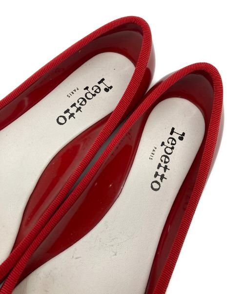 repetto（レペット）Repetto (レペット) エナメルフラットパンプス レッド サイズ:37の古着・服飾アイテム