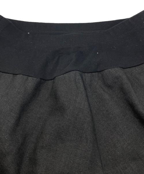 BEARDSLEY（ビアズリー）BEARDSLEY (ビアズリー) リネン フレアー スカート ブラックの古着・服飾アイテム
