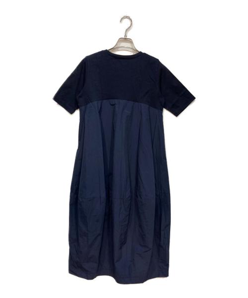 BEARDSLEY（ビアズリー）BEARDSLEY (ビアズリー) 半袖 コクーン マル ワンピース ネイビー サイズ:1の古着・服飾アイテム