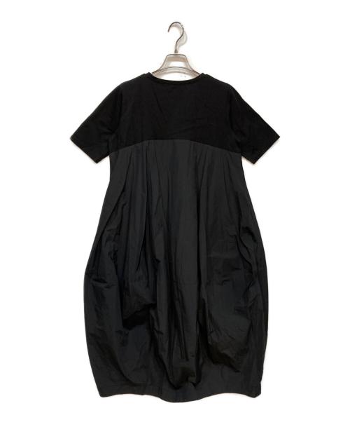 BEARDSLEY（ビアズリー）BEARDSLEY (ビアズリー) 半袖コクーンマル ワンピース ブラック サイズ:1の古着・服飾アイテム
