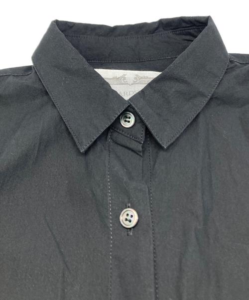 BEARDSLEY（ビアズリー）BEARDSLEY (ビアズリー) 後ろ フリル シャツ ワンピース ブラック サイズ:Fの古着・服飾アイテム