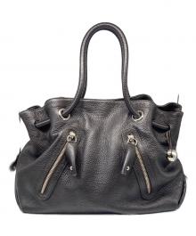 FURLA（フルラ）の古着「レザーエディターズバッグ」｜ダークブラウン