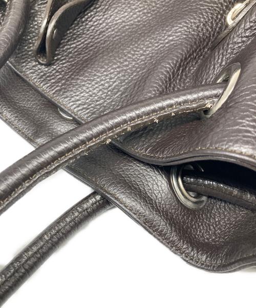 FURLA（フルラ）FURLA (フルラ) レザーエディターズバッグ ダークブラウン サイズ:サイズ詳細参照の古着・服飾アイテム