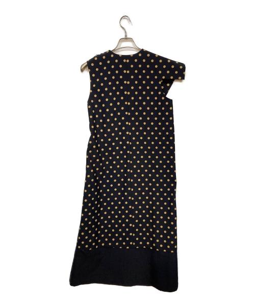 tricot COMME des GARCONS（トリココムデギャルソン）tricot COMME des GARCONS (トリココムデギャルソン) ドット柄ノースリーブワンピース ネイビー サイズ:FREEの古着・服飾アイテム