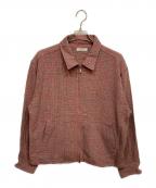 JOURNAL STANDARD relumeジャーナルスタンダード レリューム）の古着「バスケットチェックジップシャツブルゾン」｜レッド