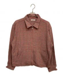 JOURNAL STANDARD relume（ジャーナルスタンダード レリューム）の古着「バスケットチェックジップシャツブルゾン」｜レッド