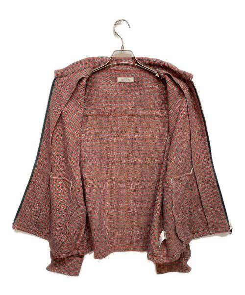 JOURNAL STANDARD relume（ジャーナルスタンダード レリューム）JOURNAL STANDARD relume (ジャーナルスタンダード レリューム) バスケットチェックジップシャツブルゾン レッド サイズ:Mの古着・服飾アイテム