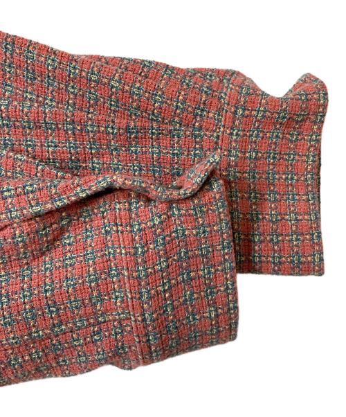 JOURNAL STANDARD relume（ジャーナルスタンダード レリューム）JOURNAL STANDARD relume (ジャーナルスタンダード レリューム) バスケットチェックジップシャツブルゾン レッド サイズ:Mの古着・服飾アイテム