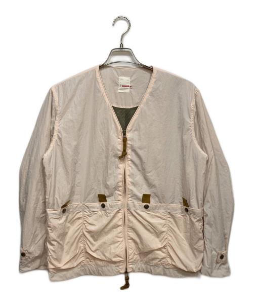 dip（ディップ）dip (ディップ) ナイロンVネックジャケット ピンク サイズ:Sの古着・服飾アイテム