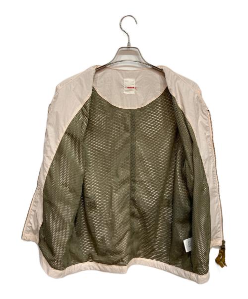 dip（ディップ）dip (ディップ) ナイロンVネックジャケット ピンク サイズ:Sの古着・服飾アイテム