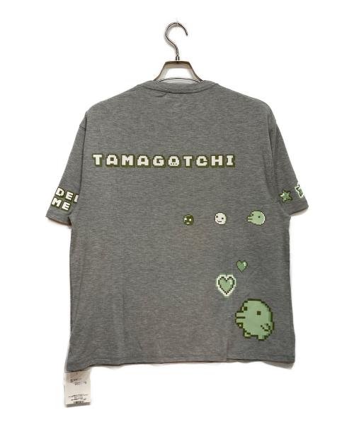 SNIDEL HOME（スナイデルホーム）SNIDEL HOME (スナイデルホーム) たまごっち (タマゴッチ) くちぱっち Tシャツ グレー サイズ:FREE 未使用品の古着・服飾アイテム