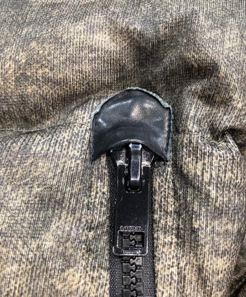 DIESEL（ディーゼル）DIESEL (ディーゼル) ライダース型ダウンジャケット グリーン サイズ:Lの古着・服飾アイテム