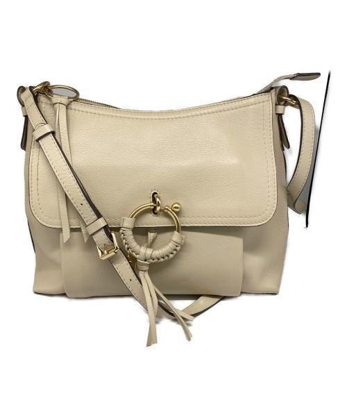 SEE BY CHLOE（シーバイクロエ）SEE BY CHLOE (シーバイクロエ) Joan2way Leather shoulderBag アイボリーの古着・服飾アイテム