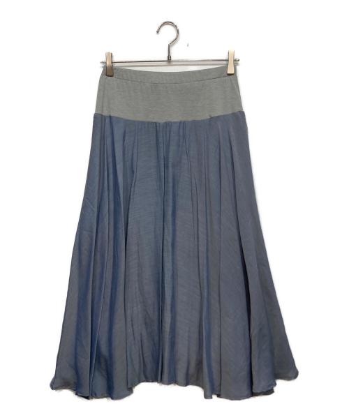 BEARDSLEY（ビアズリー）BEARDSLEY (ビアズリー) ウエストジャージースカート ブルー サイズ:FREEの古着・服飾アイテム