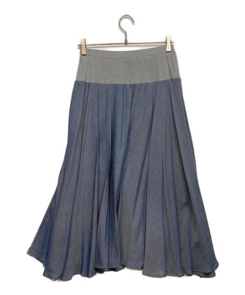 BEARDSLEY（ビアズリー）BEARDSLEY (ビアズリー) ウエストジャージースカート ブルー サイズ:FREEの古着・服飾アイテム