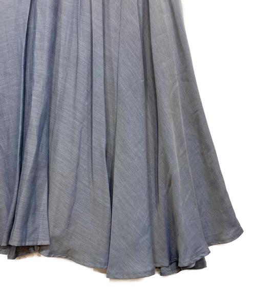 BEARDSLEY（ビアズリー）BEARDSLEY (ビアズリー) ウエストジャージースカート ブルー サイズ:FREEの古着・服飾アイテム