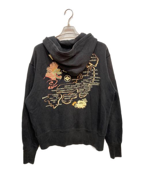 YAMANE（ヤマネ）YAMANE (ヤマネ) ジップパーカー ブラック サイズ:44の古着・服飾アイテム