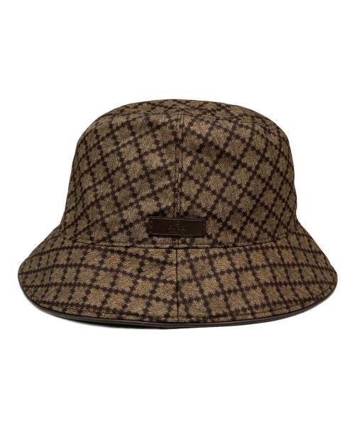 GUCCI（グッチ）GUCCI (グッチ) バケットハット ブラウンの古着・服飾アイテム