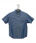 RRLダブルアールエル）の古着「Fenton S/S Camp Shirt フェントン ショートスリーブ キャンプ シャツ」｜インディゴ