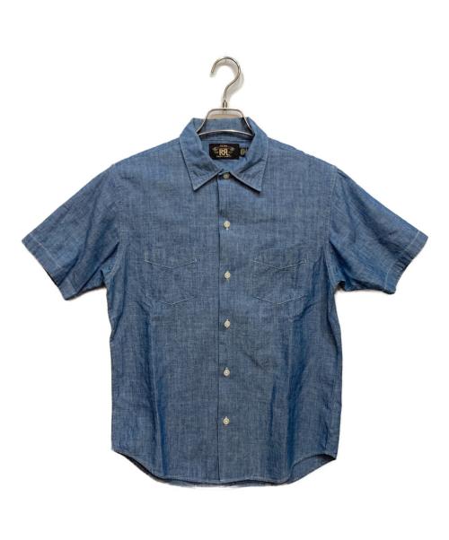 RRL（ダブルアールエル）RRL (ダブルアールエル) Fenton S/S Camp Shirt フェントン ショートスリーブ キャンプ シャツ インディゴ サイズ:170の古着・服飾アイテム