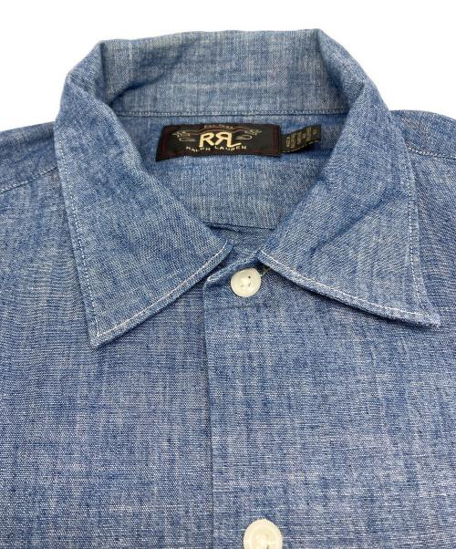 RRL（ダブルアールエル）RRL (ダブルアールエル) Fenton S/S Camp Shirt フェントン ショートスリーブ キャンプ シャツ インディゴ サイズ:170の古着・服飾アイテム