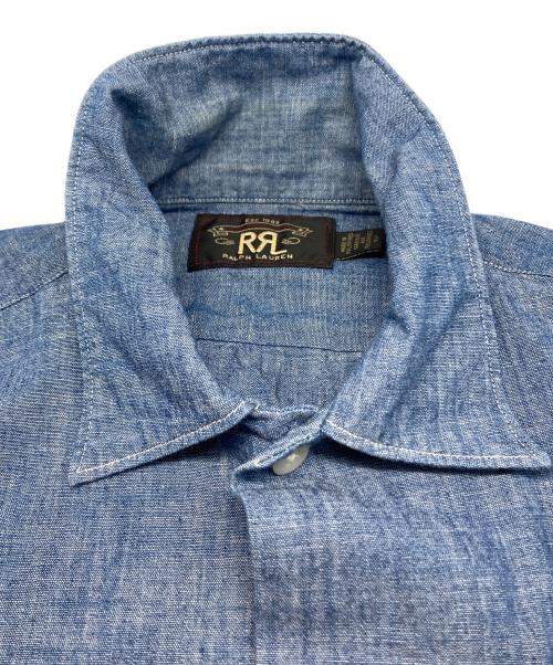 RRL（ダブルアールエル）RRL (ダブルアールエル) Fenton S/S Camp Shirt フェントン ショートスリーブ キャンプ シャツ インディゴ サイズ:170の古着・服飾アイテム