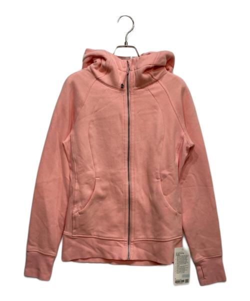 LULULEMON（ルルレモン）LULULEMON (ルルレモン) Scuba Full-Zip Hoodie スキューバ フルジップ フーディ ピンク サイズ:170 未使用品の古着・服飾アイテム