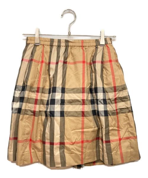BURBERRY LONDON（バーバリーロンドン）BURBERRY LONDON (バーバリーロンドン) ヴィンテージ チェック プリーツ スカート ブラウン サイズ:164（実寸参照）の古着・服飾アイテム