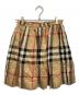 BURBERRY LONDON (バーバリーロンドン) ヴィンテージ チェック プリーツ スカート ブラウン サイズ:164（実寸参照）：10000円