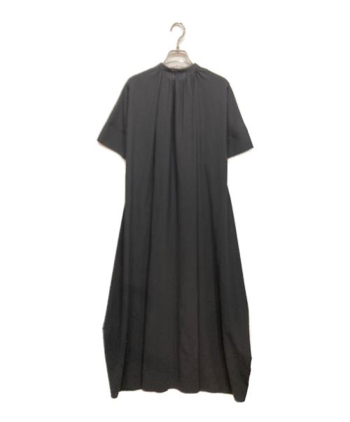 ENFOLD（エンフォルド）ENFOLD (エンフォルド) PE ライト ジョーゼット コクーン ワンピース ブラック サイズ:38の古着・服飾アイテム