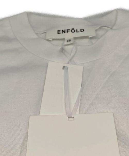 ENFOLD（エンフォルド）ENFOLD (エンフォルド) コットンロングTシャツ ホワイト サイズ:38 未使用品の古着・服飾アイテム