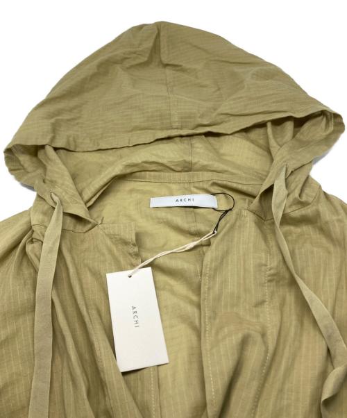 archi（アーキ）archi (アーキ) Rumex hood long shirt ベージュ サイズ:S 未使用品の古着・服飾アイテム