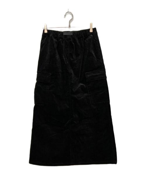 GRAMICCI（グラミチ）GRAMICCI (グラミチ) CORDUROY LONG CARGO SKIRT ブラック サイズ:M 未使用品の古着・服飾アイテム