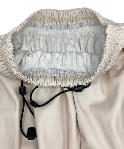 DOUBLE STANDARD（ダブルスタンダード）DOUBLE STANDARD (ダブルスタンダード) フェイクレザーマキシスカート ベージュ サイズ:36の古着・服飾アイテム