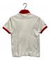LACOSTE (ラコステ) カスタム ポロシャツ レッド×ホワイト サイズ:XS：5000円
