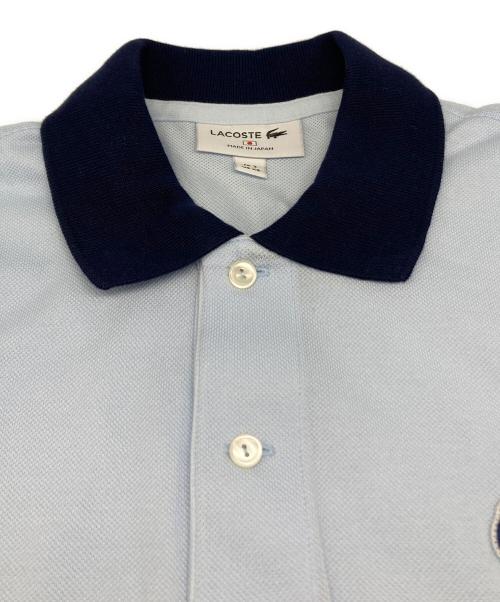 LACOSTE（ラコステ）LACOSTE (ラコステ) カスタム ポロシャツ ネイビー×ブルー サイズ:XSの古着・服飾アイテム