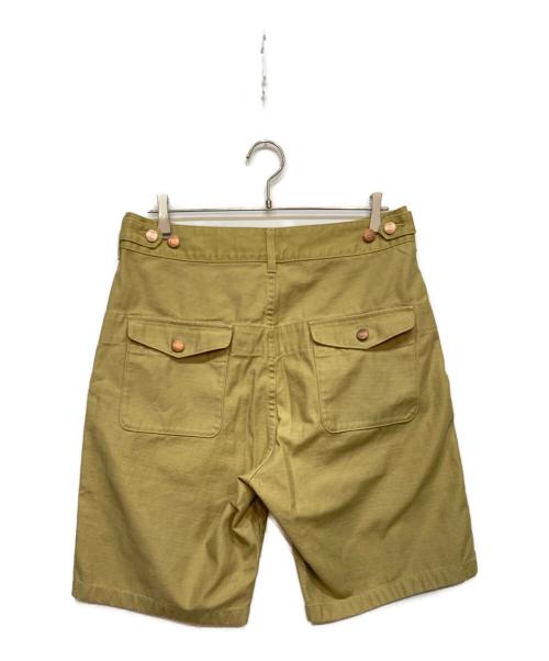 NIGEL CABOURN（ナイジェルケーボン）NIGEL CABOURN (ナイジェルケーボン) WW2 SHORT HB 第二次世界大戦モデル ヘリンボーン ショートパンツ オリーブ サイズ:32の古着・服飾アイテム