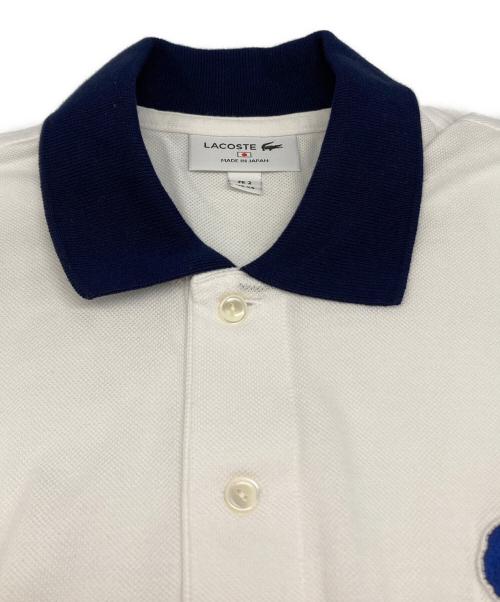 LACOSTE（ラコステ）LACOSTE (ラコステ) カスタム ポロシャツ ネイビー×ホワイト サイズ:XSの古着・服飾アイテム