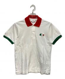 LACOSTE（ラコステ）の古着「カスタム ポロシャツ」｜レッド×ホワイト