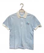 LACOSTEラコステ）の古着「カスタム ポロシャツ」｜ブルー×ホワイト